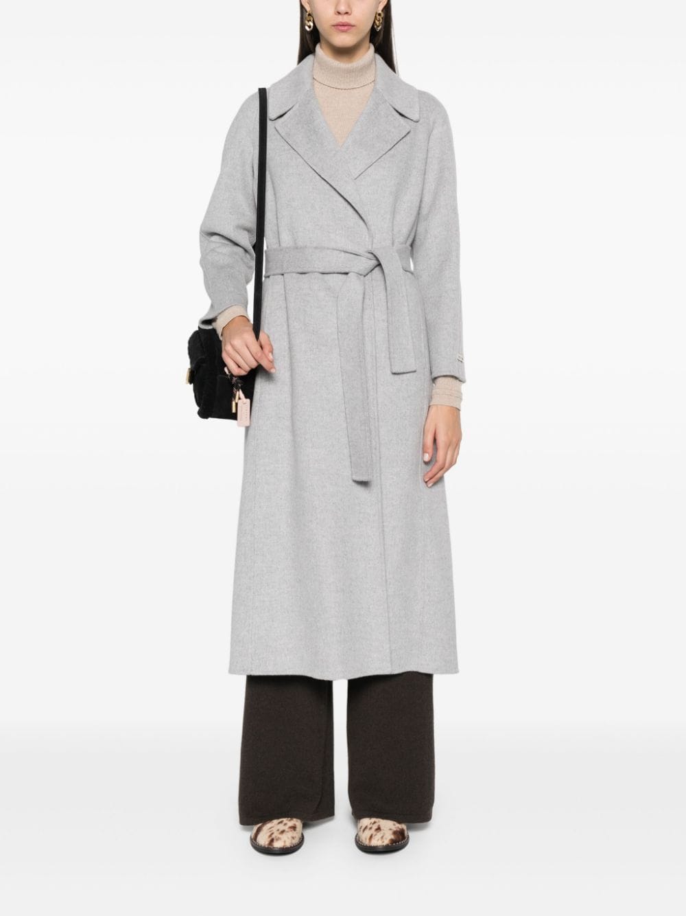 Paola wool belted coat