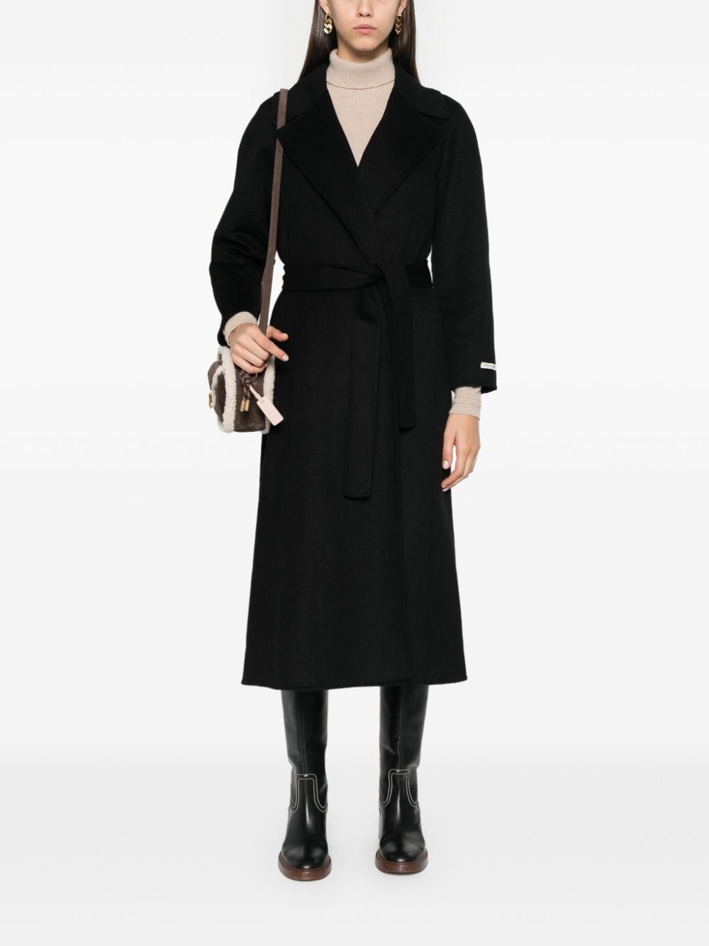 Paola wool belted coat