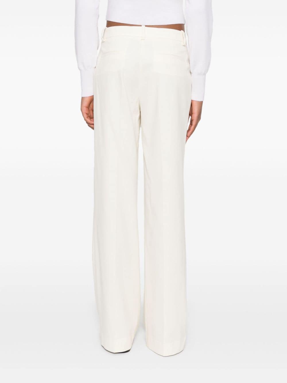 Crew cotton blend trousers