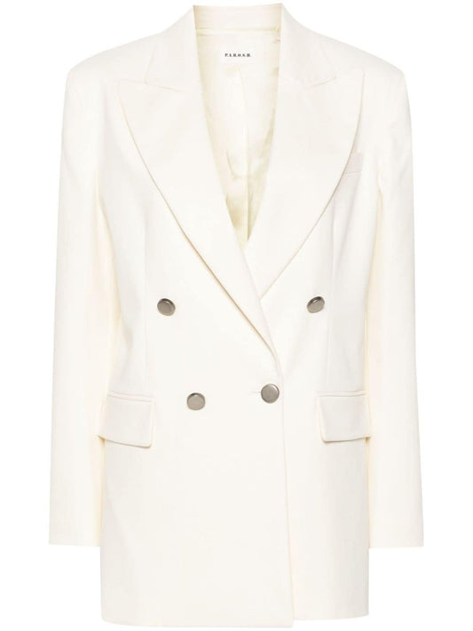 Crew cotton blend blazer jacket