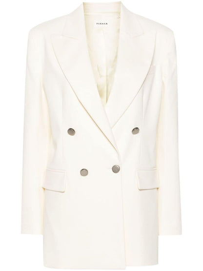 Crew cotton blend blazer jacket