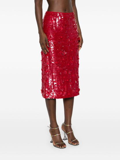 Sequined midi skirt