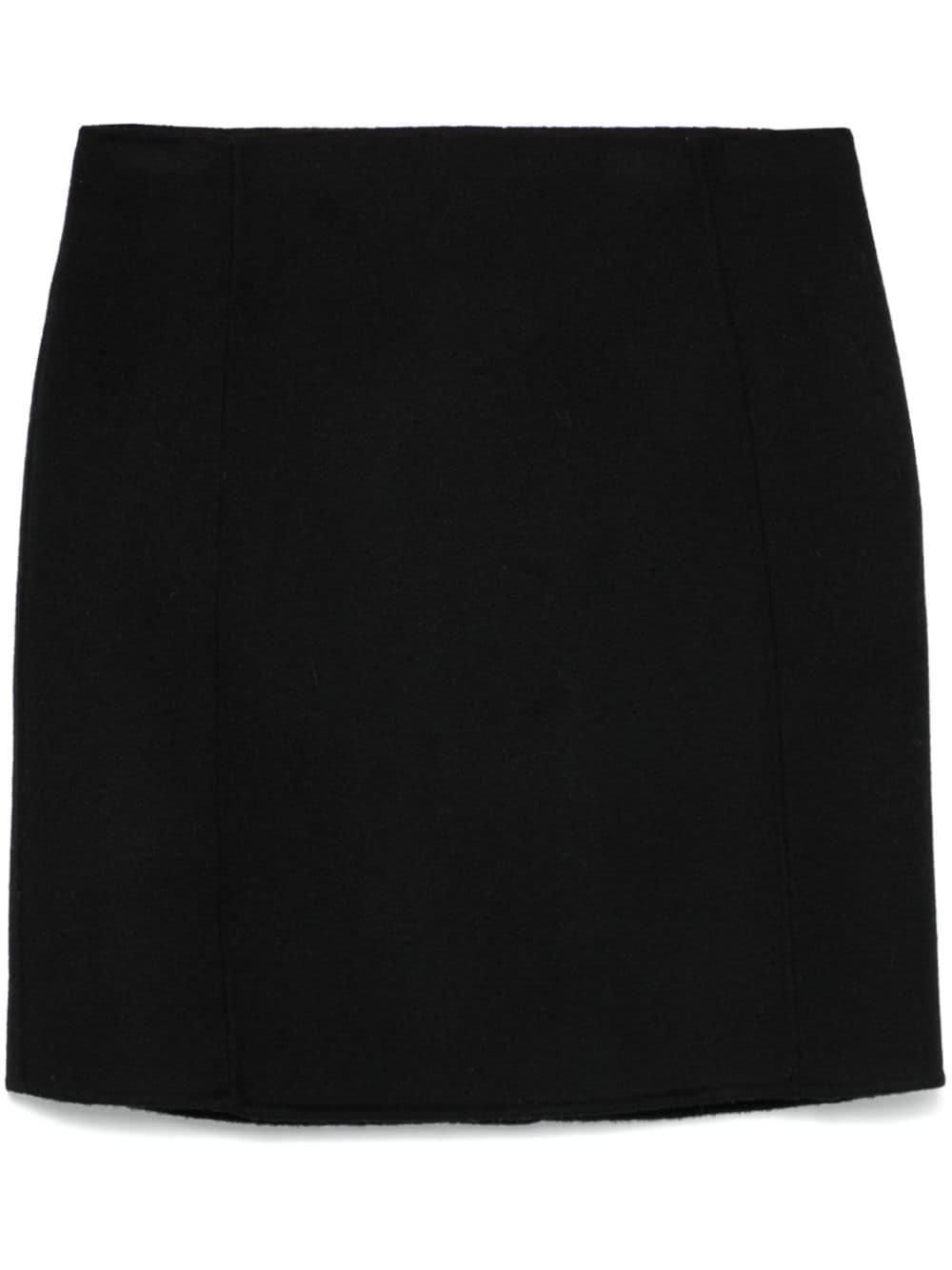 Wool mini skirt