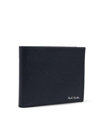 Logo leather wallet