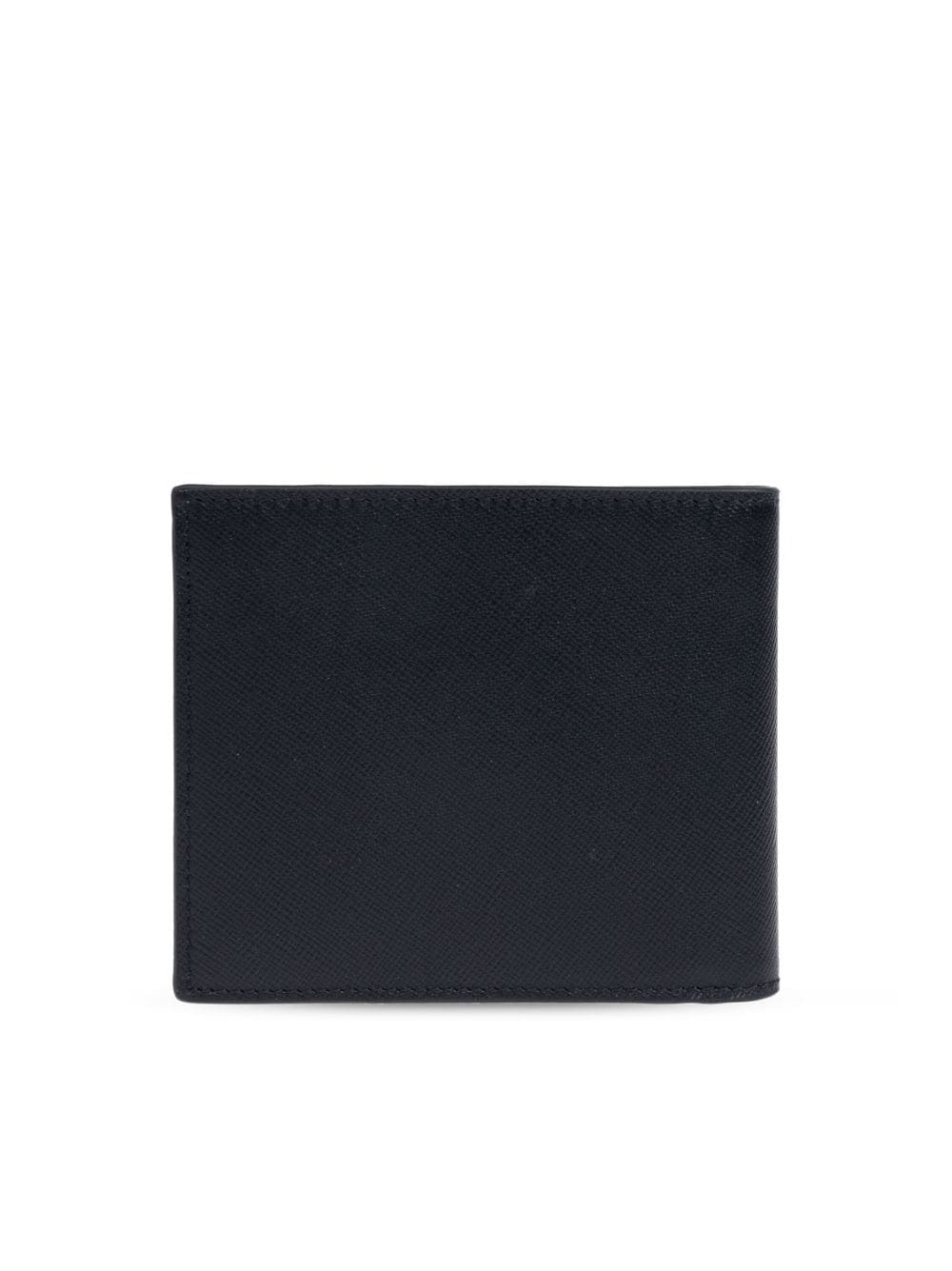 Logo leather wallet