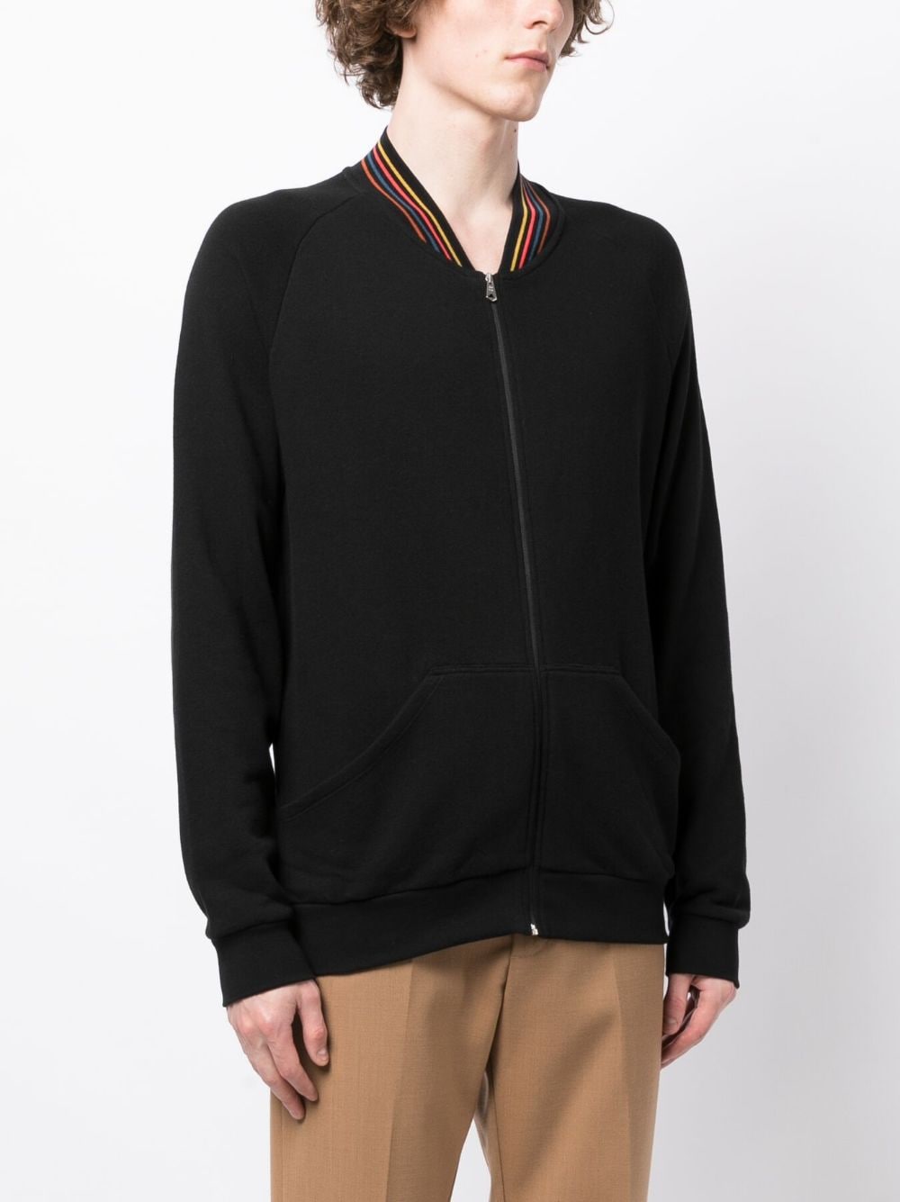 Cotton zipped sweatshirt