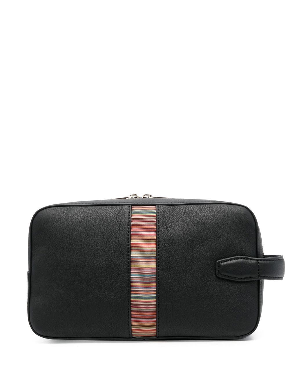 Signature stripe leather beauty-case