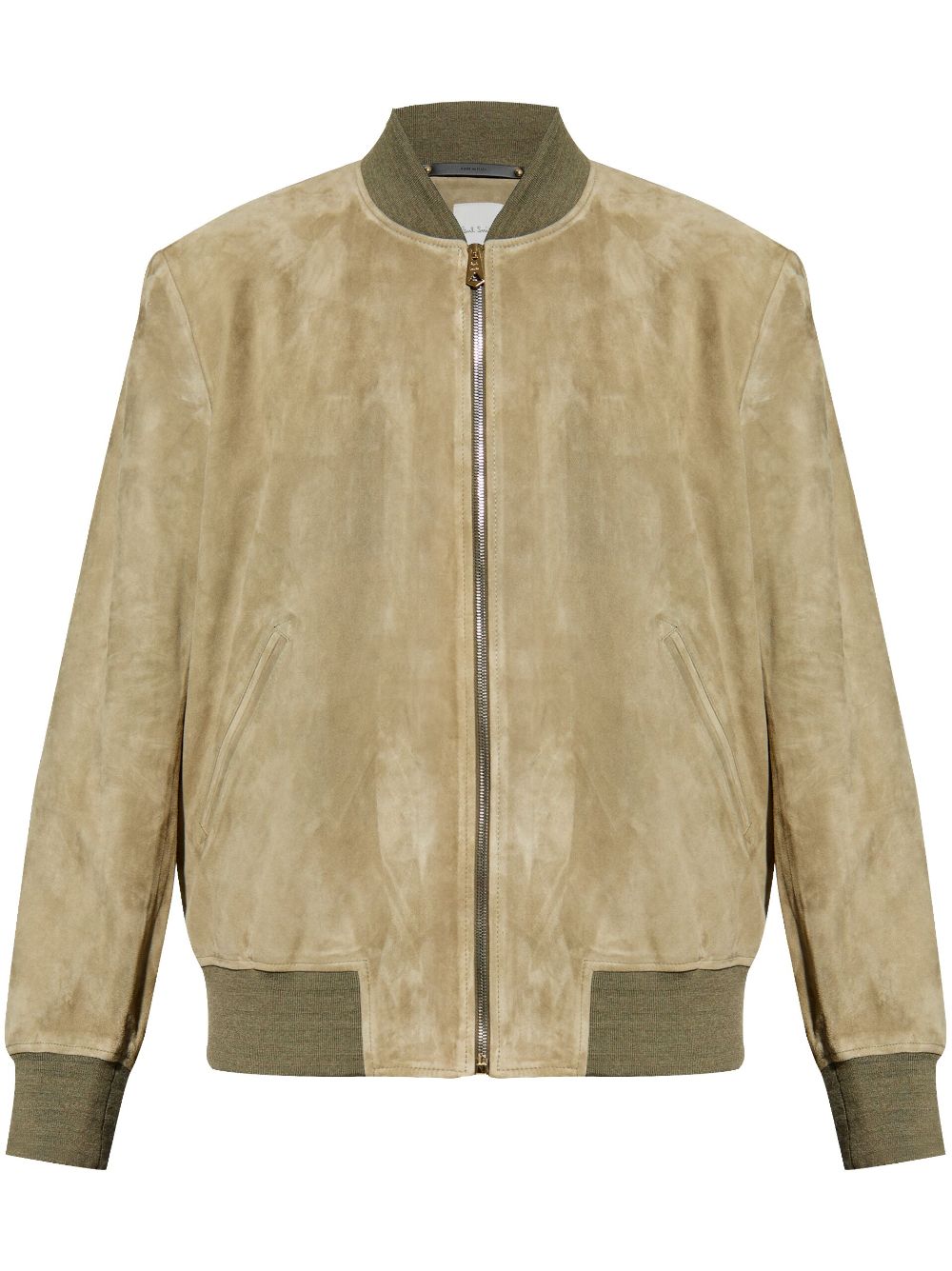 Suede bomber jacket