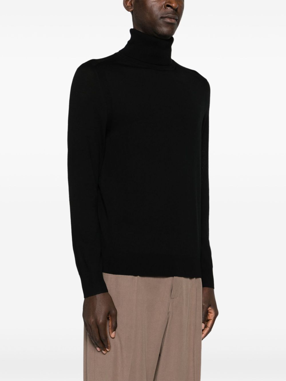 Merino wool turtleneck sweater