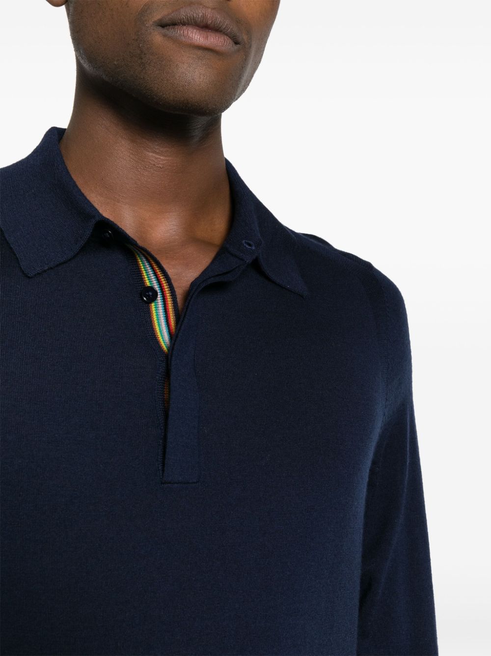 Wool polo shirt