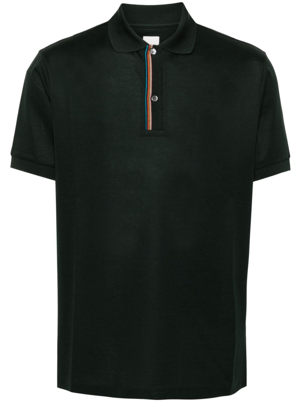 Signature stripe cotton polo shirt