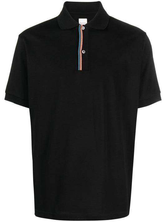 Signature stripe cotton polo shirt