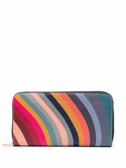 Swirl leather wallet