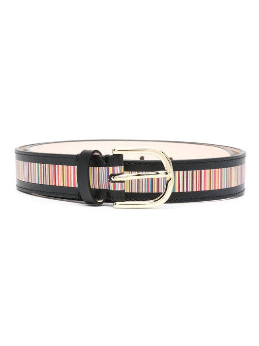 Signature stripe belt