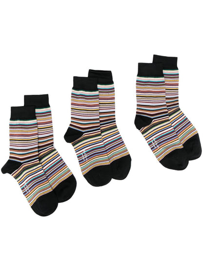 Signature stripe socks