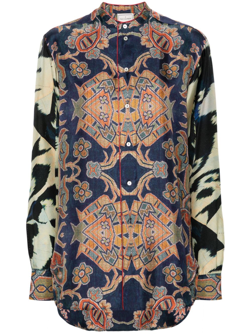 Printed silk shirt