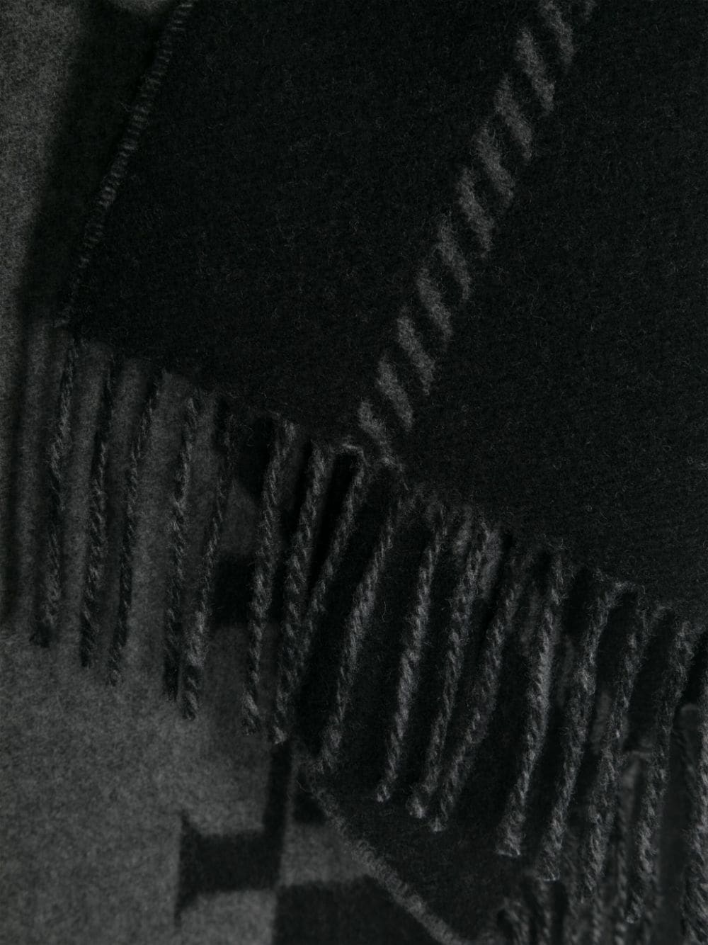 Logo wool scarf