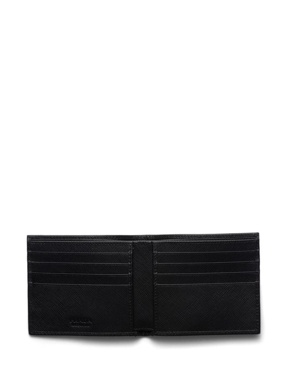 Re-nylon and saffiano bi-fold wallet