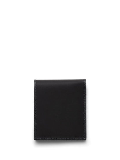 Re-nylon and saffiano bi-fold wallet