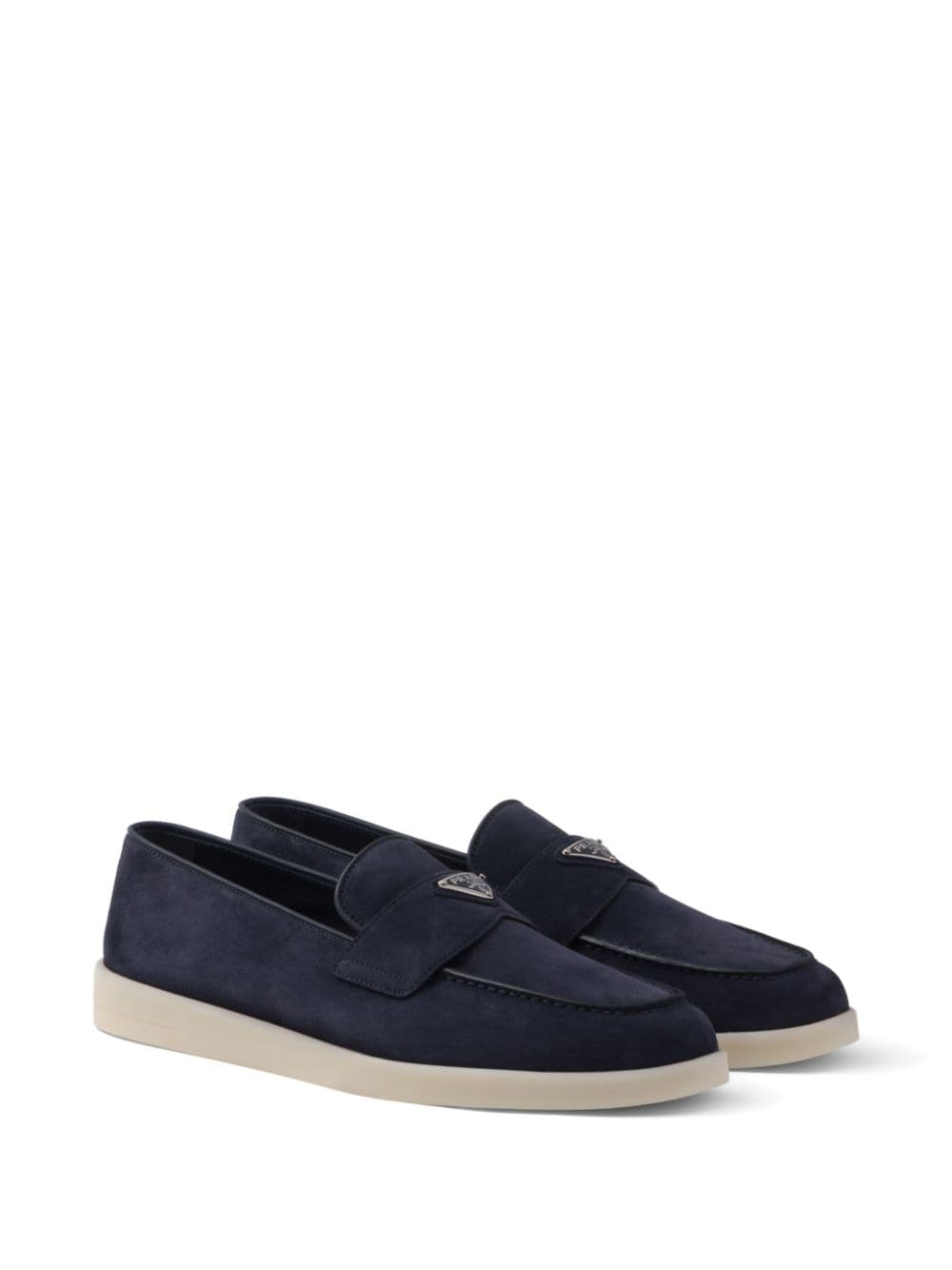 Suede leather loafers