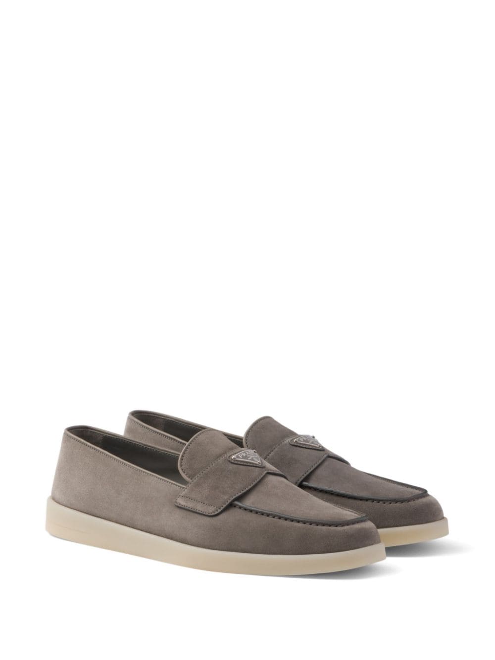 Suede leather loafers