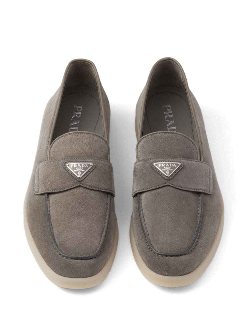 Suede leather loafers