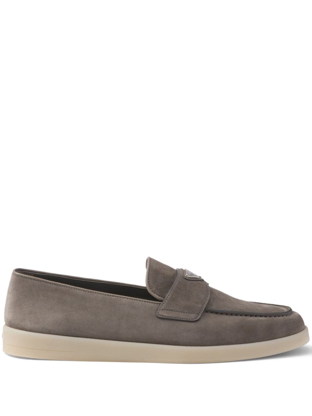 Suede leather loafers