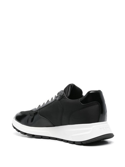 Prax 01 re-nylon and leather sneakers