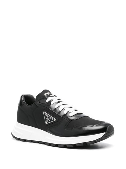 Prax 01 re-nylon and leather sneakers