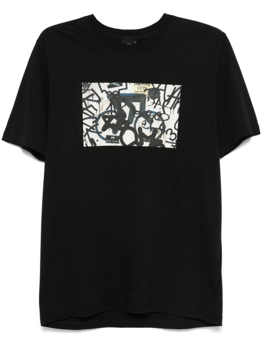 B&w bike cotton t-shirt