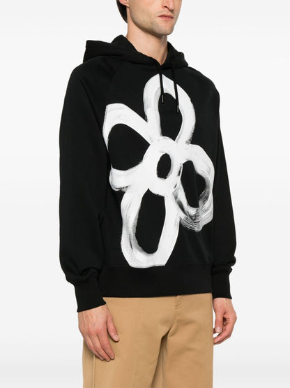 Happy flower cotton hoodie