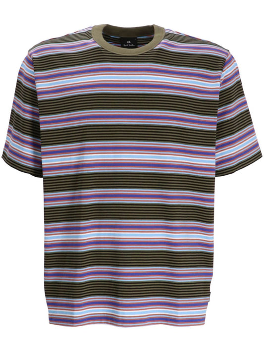 Striped cotton t-shirt