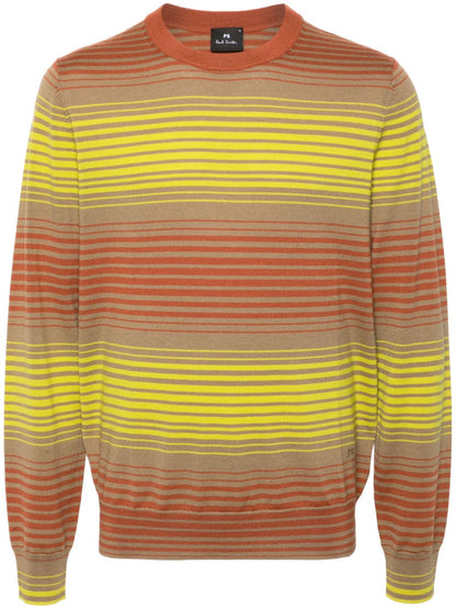 Striped crewneck sweater