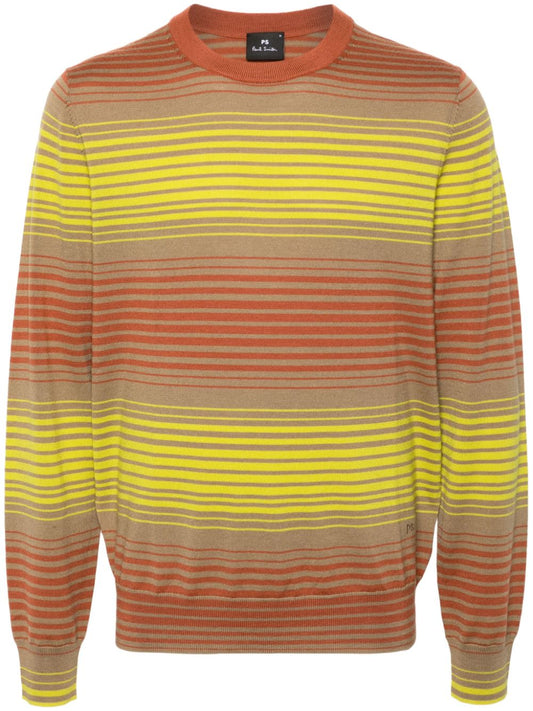 Striped crewneck sweater