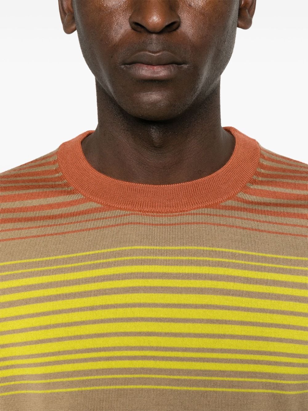 Striped crewneck sweater