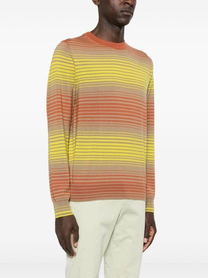 Striped crewneck sweater