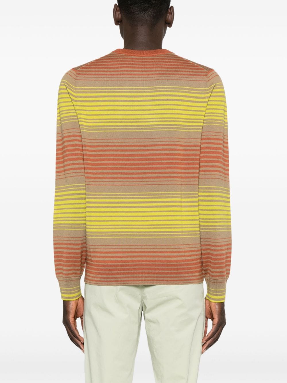 Striped crewneck sweater