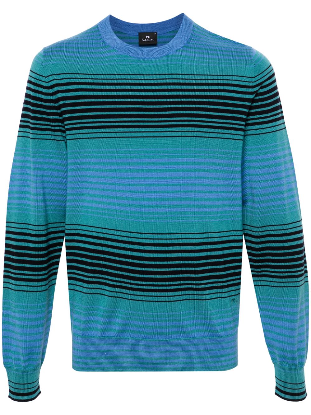 Striped crewneck sweater