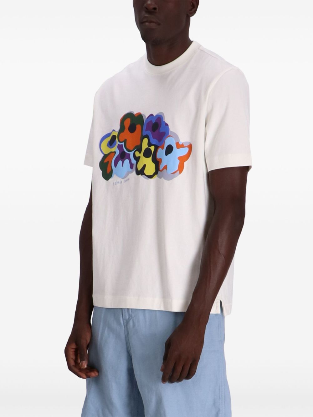 Printed cotton t-shirt