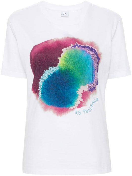 Printed cotton t-shirt