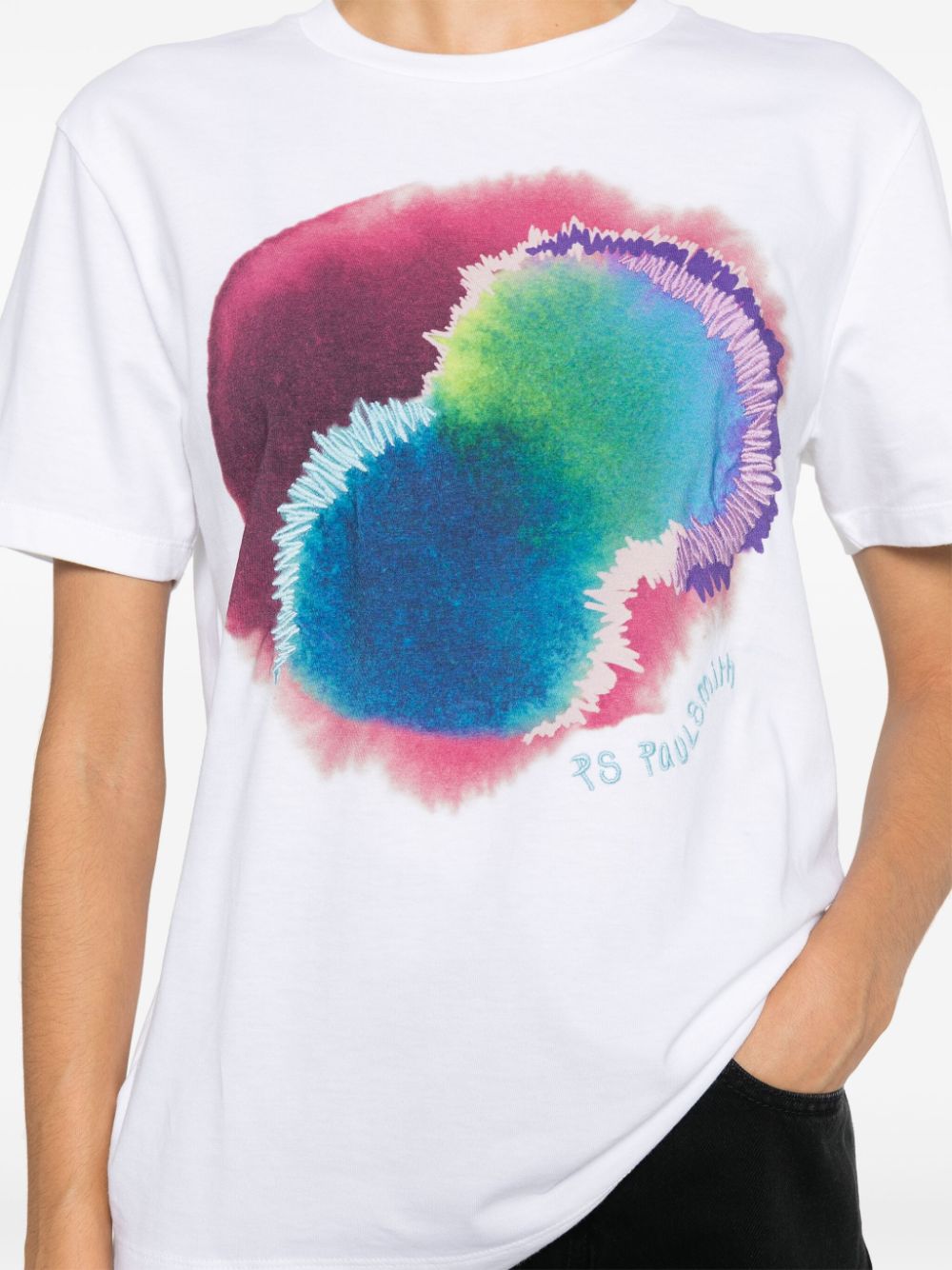 Printed cotton t-shirt