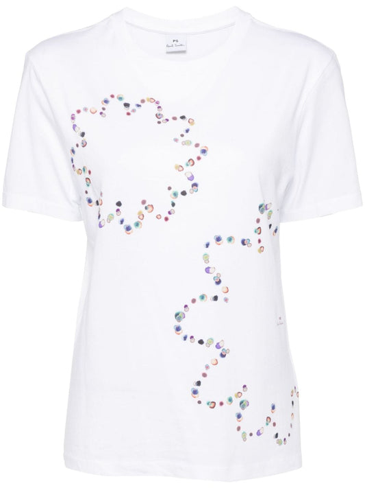 Printed cotton t-shirt