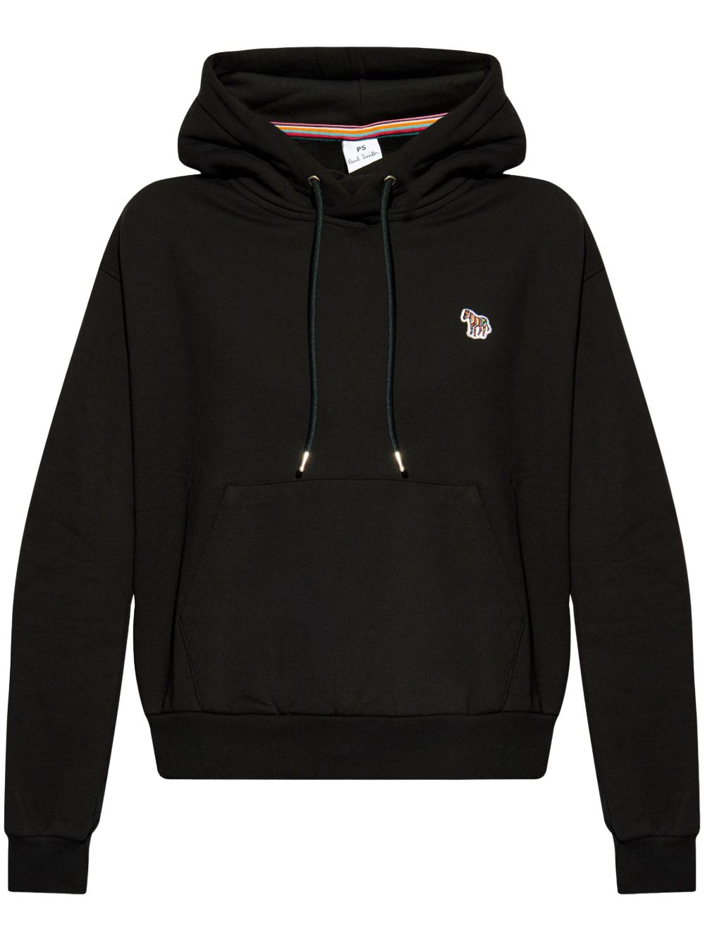 Zebra logo cotton hoodie