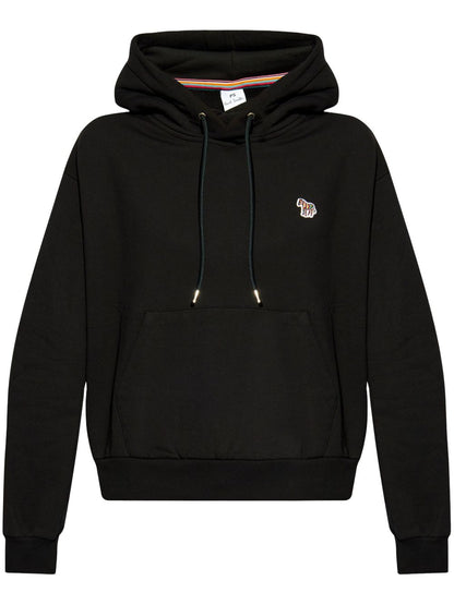 Zebra logo cotton hoodie