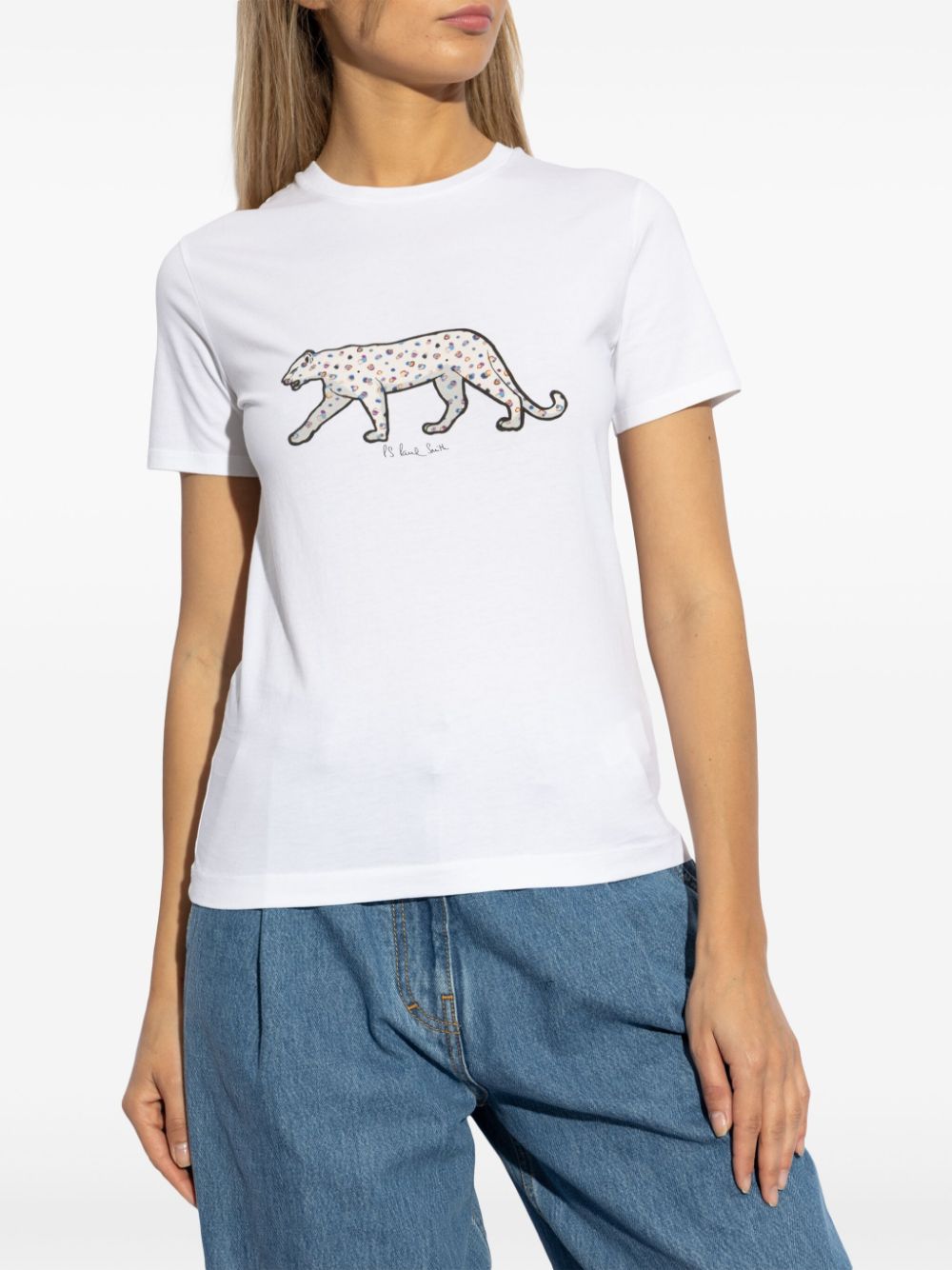 Printed cotton t-shirt