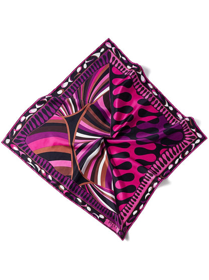 Printed silk foulard