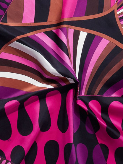 Printed silk foulard