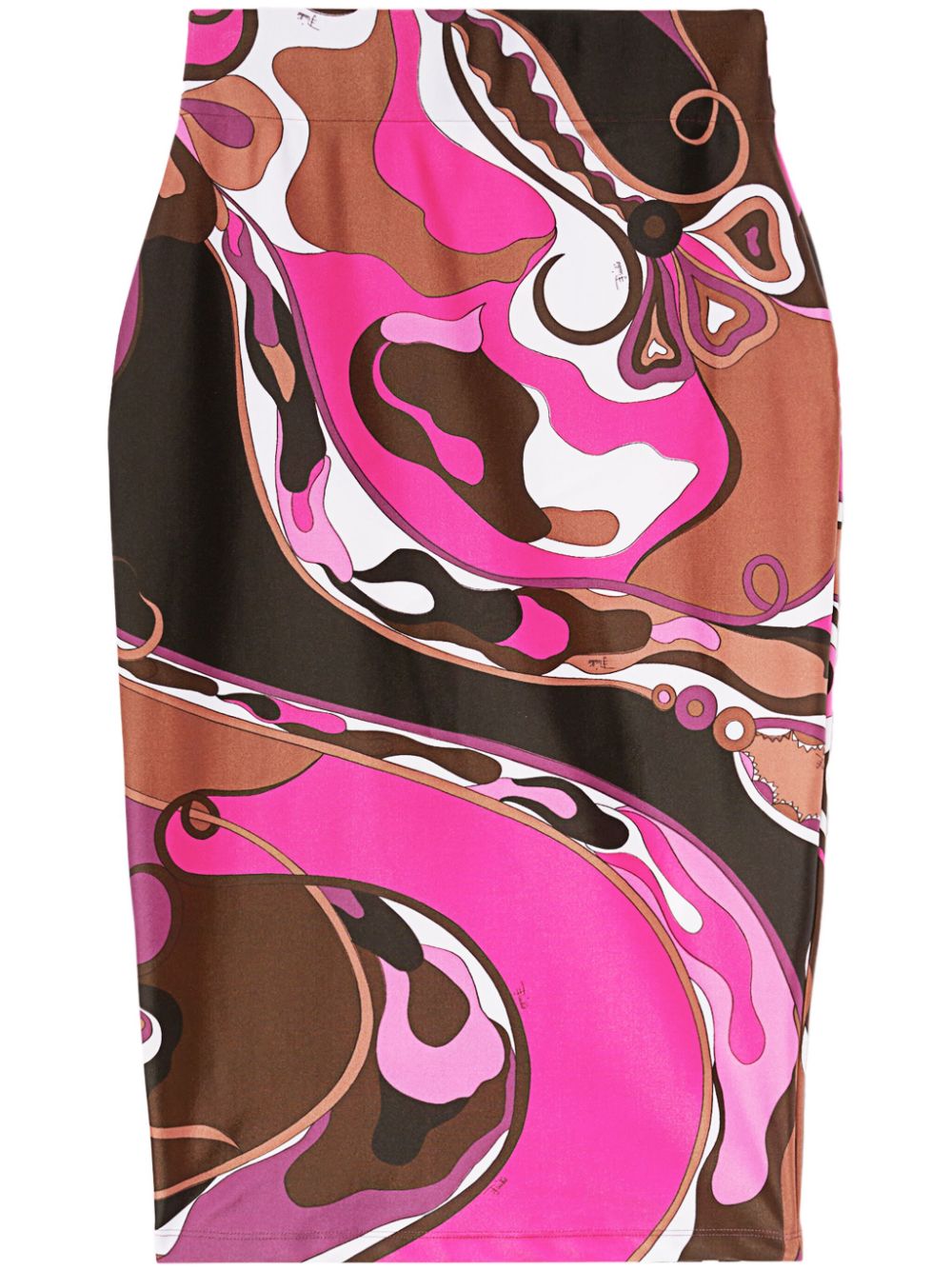 Printed midi skirt