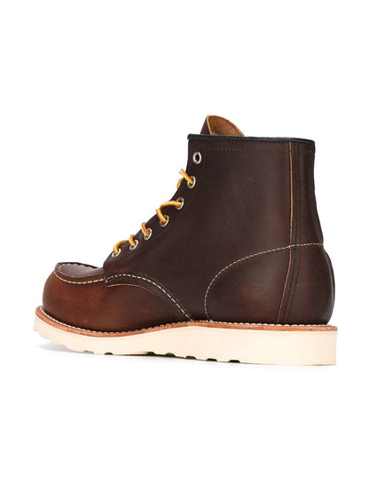 Classic moc toe briar oil slick boots