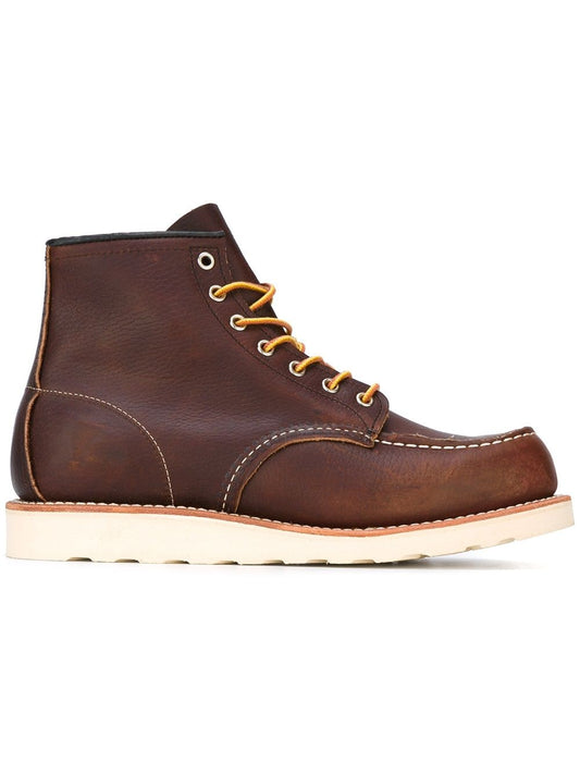 Classic moc toe briar oil slick boots